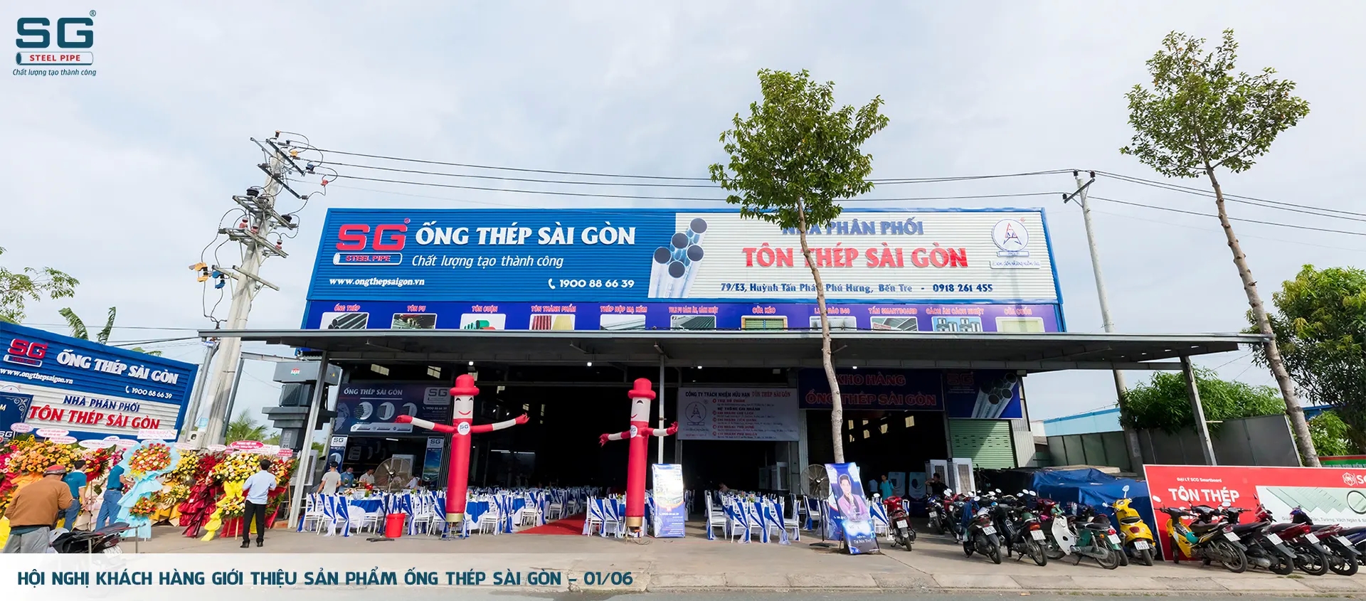 HỘI NGHỊ KHÁCH HÀNG GIỚI THIỆU SẢN PHẨM ỐNG THÉP SÀI GÒN NGÀY 01/06 TẠI BẾN TRE