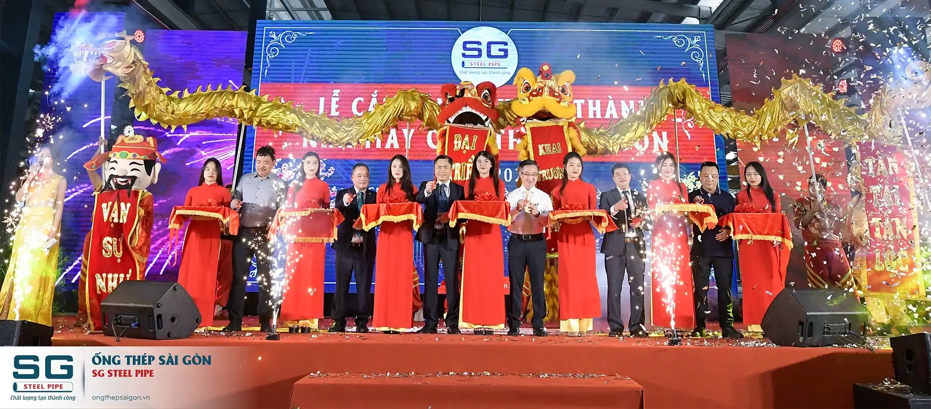 KHÁNH THÀNH NHÀ MÁY ỐNG THÉP SÀI GÒN - CHÍNH THỨC HỘI NHẬP NGÀNH THÉP