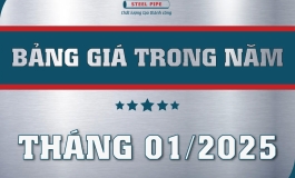 BẢNG GIÁ ỐNG THÉP SÀI GÒN THÁNG 01/2025