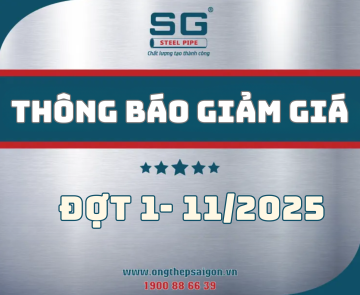 BẢNG GIÁ ỐNG THÉP SÀI GÒN THÁNG 01/11/2025