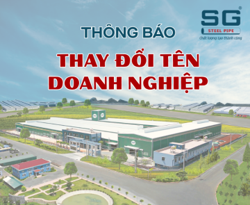 THÔNG BÁO THAY ĐỔI TÊN DOANH NGHIỆP - ỐNG THÉP SÀI GÒN