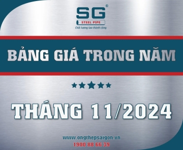 BẢNG GIÁ ỐNG THÉP SÀI GÒN THÁNG 11/2024