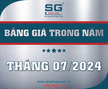 BẢNG GIÁ ỐNG THÉP SÀI GÒN THÁNG 07/2024