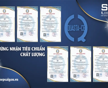ỐNG THÉP SÀI GÒN ĐẠT CHỨNG NHẬN TIÊU CHUẨN CHẤT LƯỢNG QUỐC TẾ